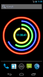 Neon Clock Live Free Wallpaper poster 8