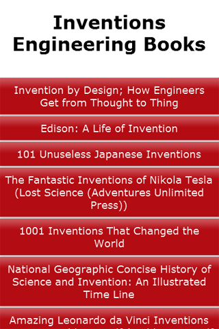 Inventions Engineering Books