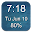 1x1 Clock and Battery Widget Download on Windows