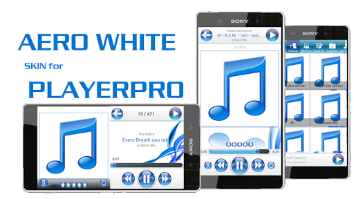 PlayerPro Skin AERO WHITE