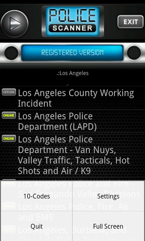   Police Scanner Radio PRO – Capture d'écran 