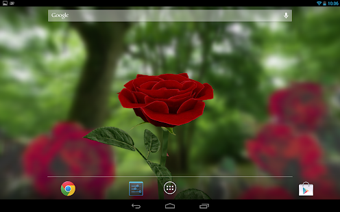 3D Rose Live Wallpaper Free