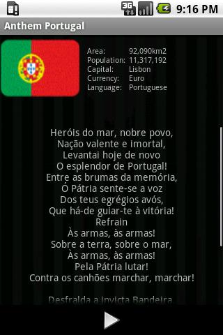 National Anthem Portugal Screen 3