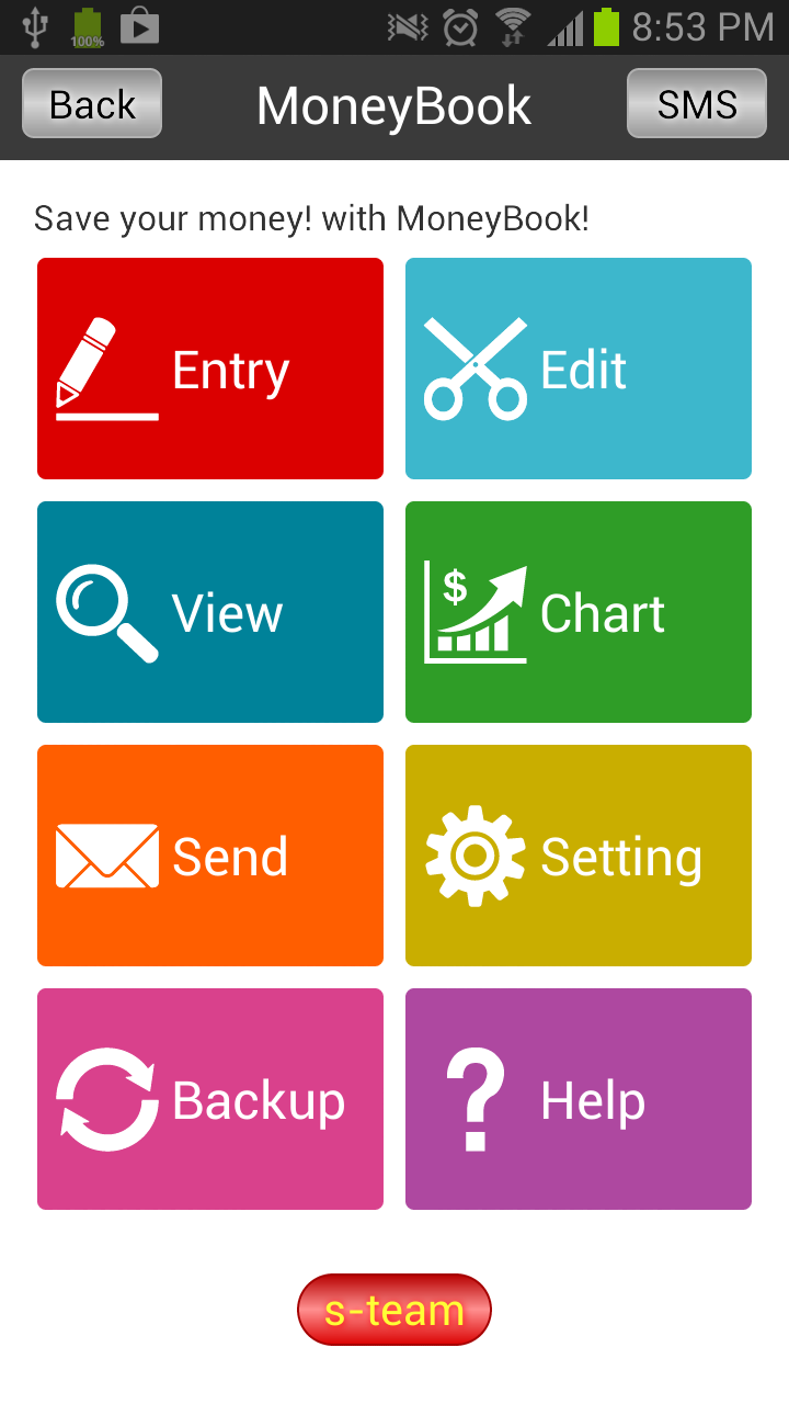 Android application MoneyBook Simple Ledger screenshort