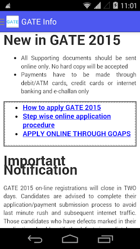 GATE Info
