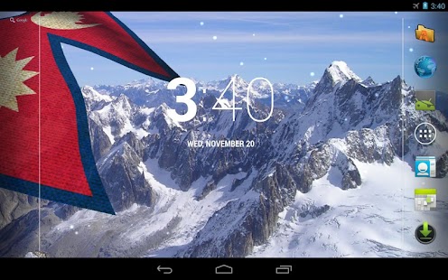 download 3D Nepal Flag Live Wallpaper free