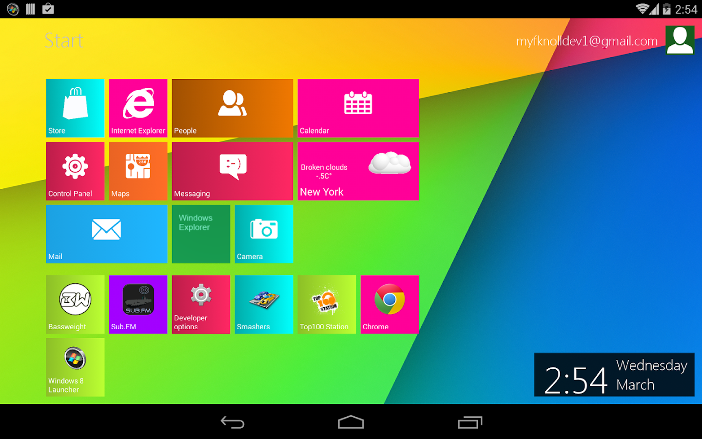 Windows 8 Metro Launcher Pro - screenshot