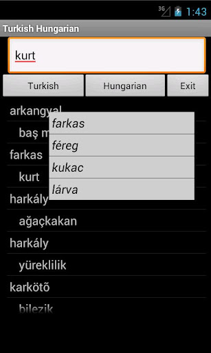 Turkish Hungarian Dictionary