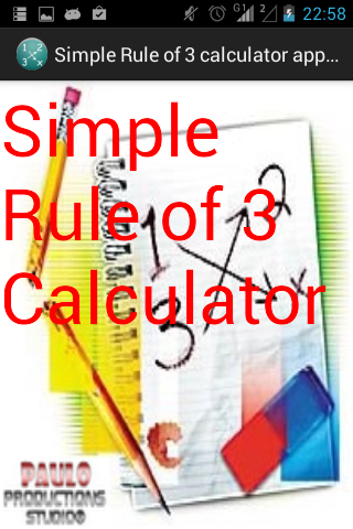 Simple Rule of Three App