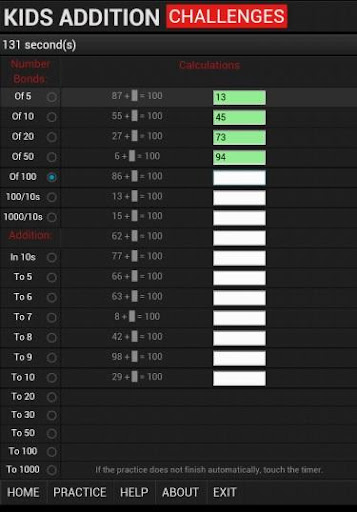 Kids Addition Challenges