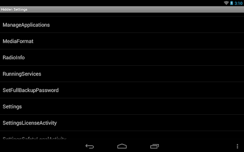   Hidden Android Settings- screenshot thumbnail   