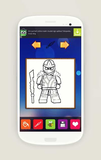 Lago Ninja Go Coloring Page