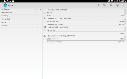 aTorrent - Torrent Downloader - screenshot thumbnail