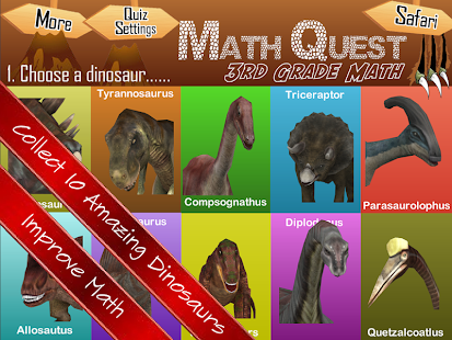 Math Quest Quiz Third Grade 3