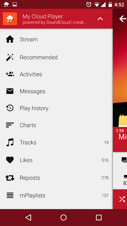 cloud my player for on  Cloud Player Play  My Google Android SoundCloud Apps