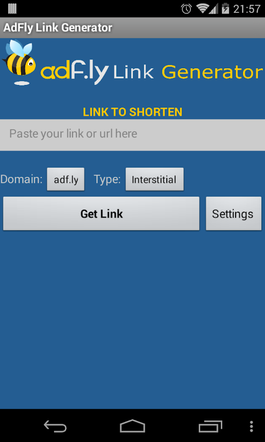 AdFly Generator - screenshot