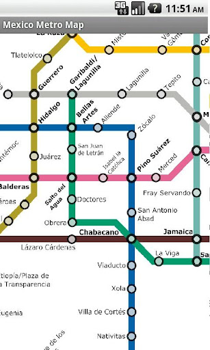 Mexico Metro Map