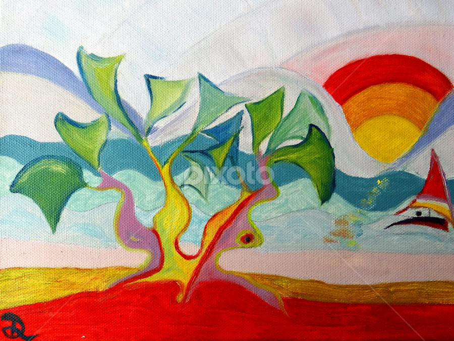 greetings from the Adriatic  by Dubravka Bednaršek - Painting All Painting