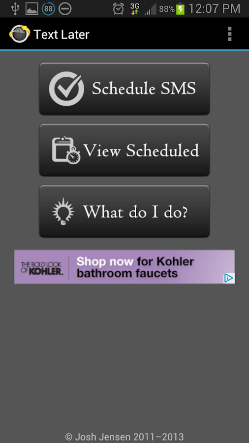    Text Later- screenshot  