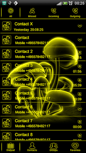 How to get Yellow Neon GO contacts theme lastet apk for bluestacks