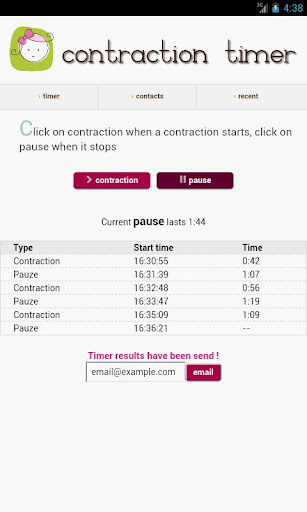 Contraction Timer