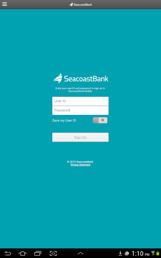 SeacoastBank Personal Tablet
