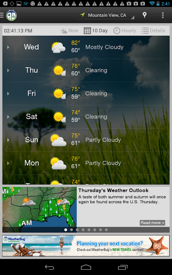 WeatherBug screenshot