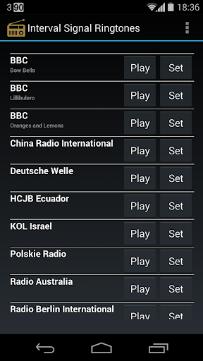 Interval Signal Ringtones