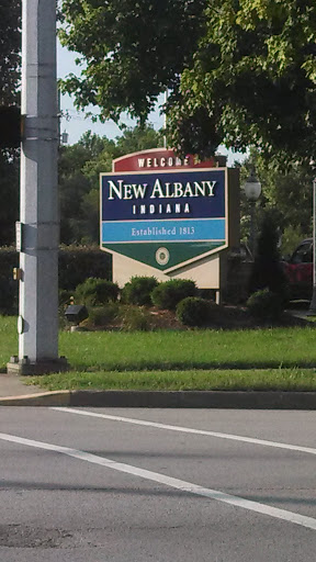 New Albany Welcome Sign