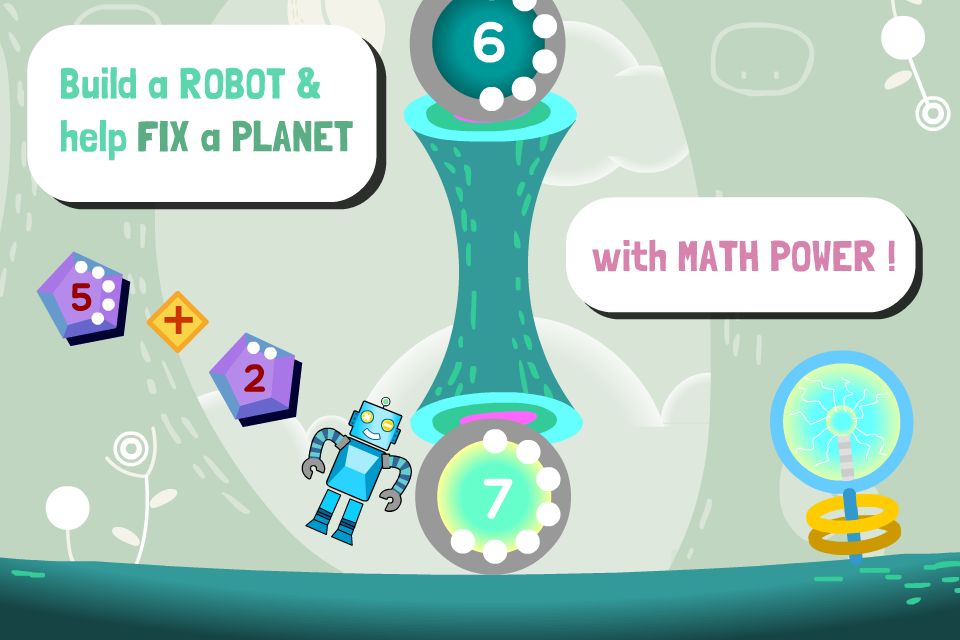 Android application Robo Maths Age 6 - 8 screenshort