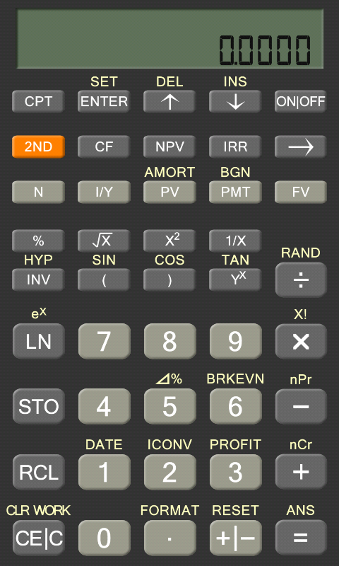 Android application Financial Calculator Pro screenshort