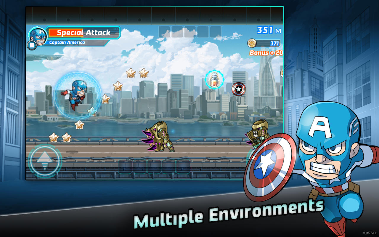 Marvel Run Jump Smash!  - Pantalla