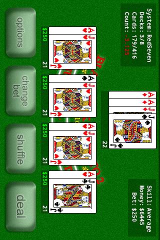 Android application BlackJack Pro screenshort