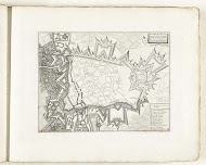 Plattegrond van Cambrai, ca. 1702