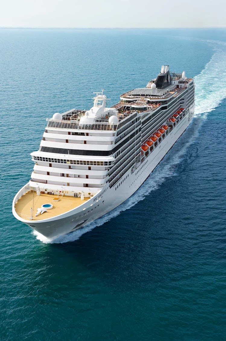 Travel in style aboard MSC Magnifica. The ship sails to the Mediterranean, Northern Europe and South America.