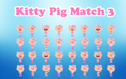 Kitty Pig Match3 Game Free