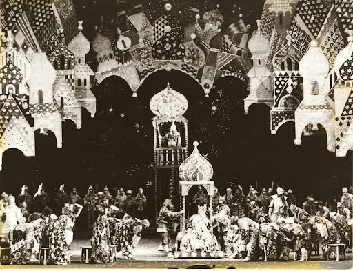 Scene from Rimsky-Korsakov’s opera The Golden Cockerel. Act 1