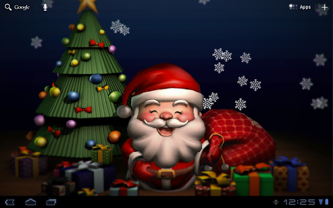 Smiling Santa 3D LiveWallpaper screenshot 7