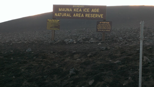 Mauna Kea Ice Age Reserve Plaque