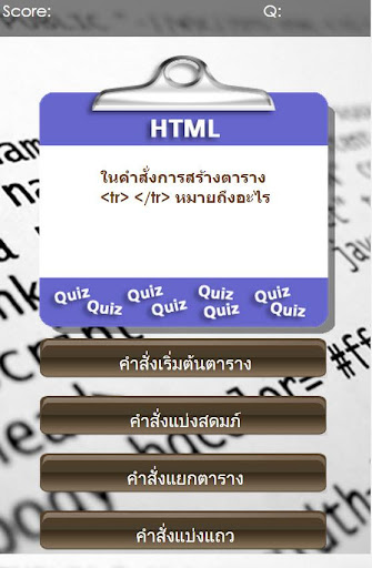 Quiz Basic HTML