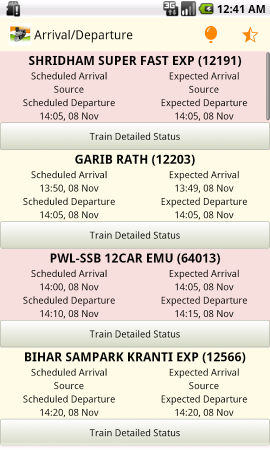 Indian Rail IRCTC PNR - Disha - screenshot