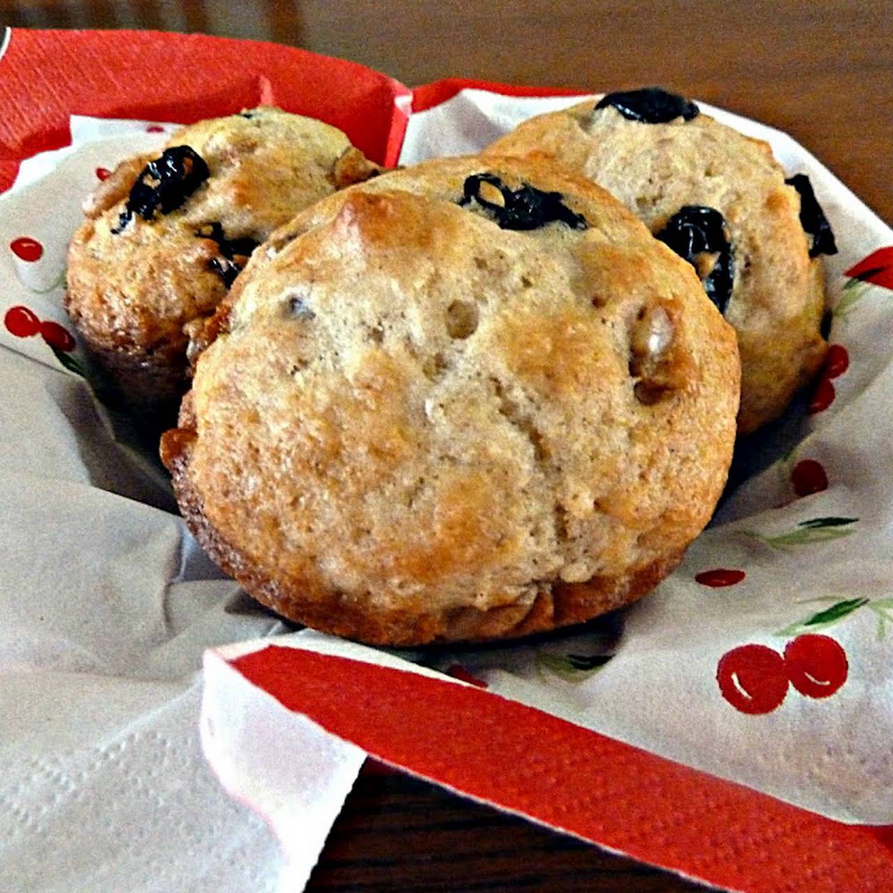 Cherry Walnut Muffins, Cartoon Is Just A Bowl Of Cherries