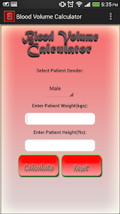 Blood Volume Calculator