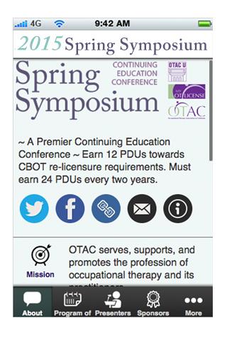 OTAC 2015 Spring Symposium