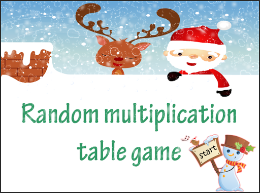 Random Multiplication table