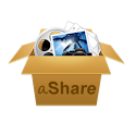 aShare – over the air sharing logo