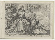 Johannes de evangelist schrijft zijn evangelie