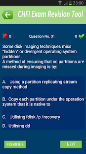CHFI Exam Revision Tool Screenshots 1