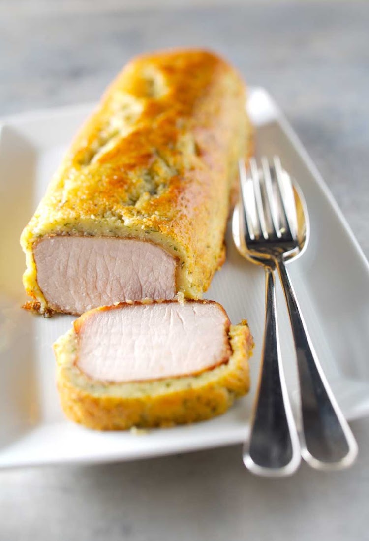 A crusted pork appetizer from your Cunard ship's kitchen. 
