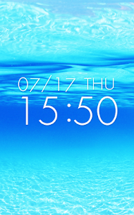 clock of beautiful water